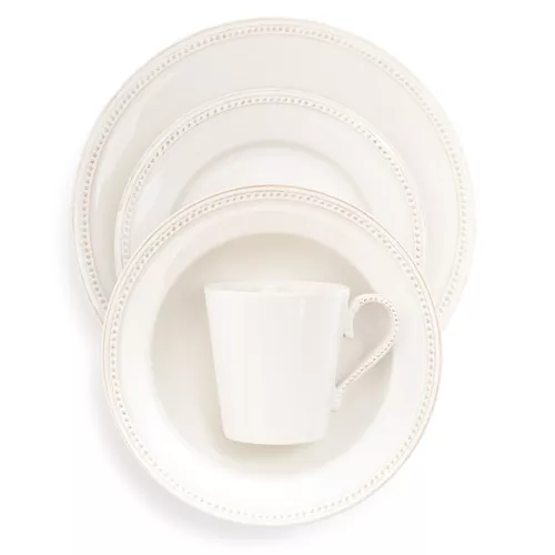 Sur La Table Pearl Stoneware 16-Piece Dinnerware Set