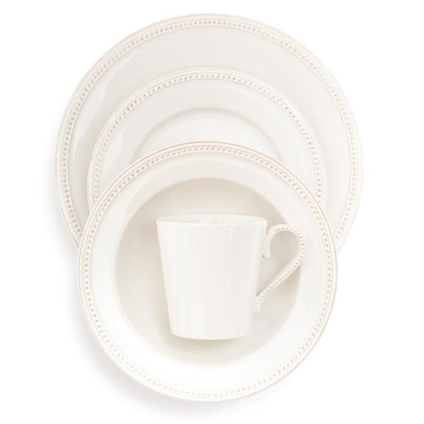 Sur La Table Pearl Stoneware 16-Piece Dinnerware Set