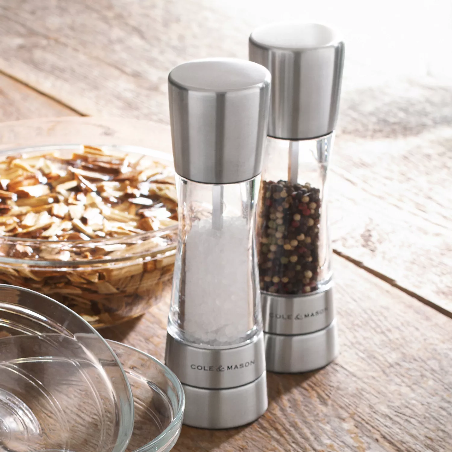 Cole & Mason Derwent Salt & Pepper Mills, Stainless Steel