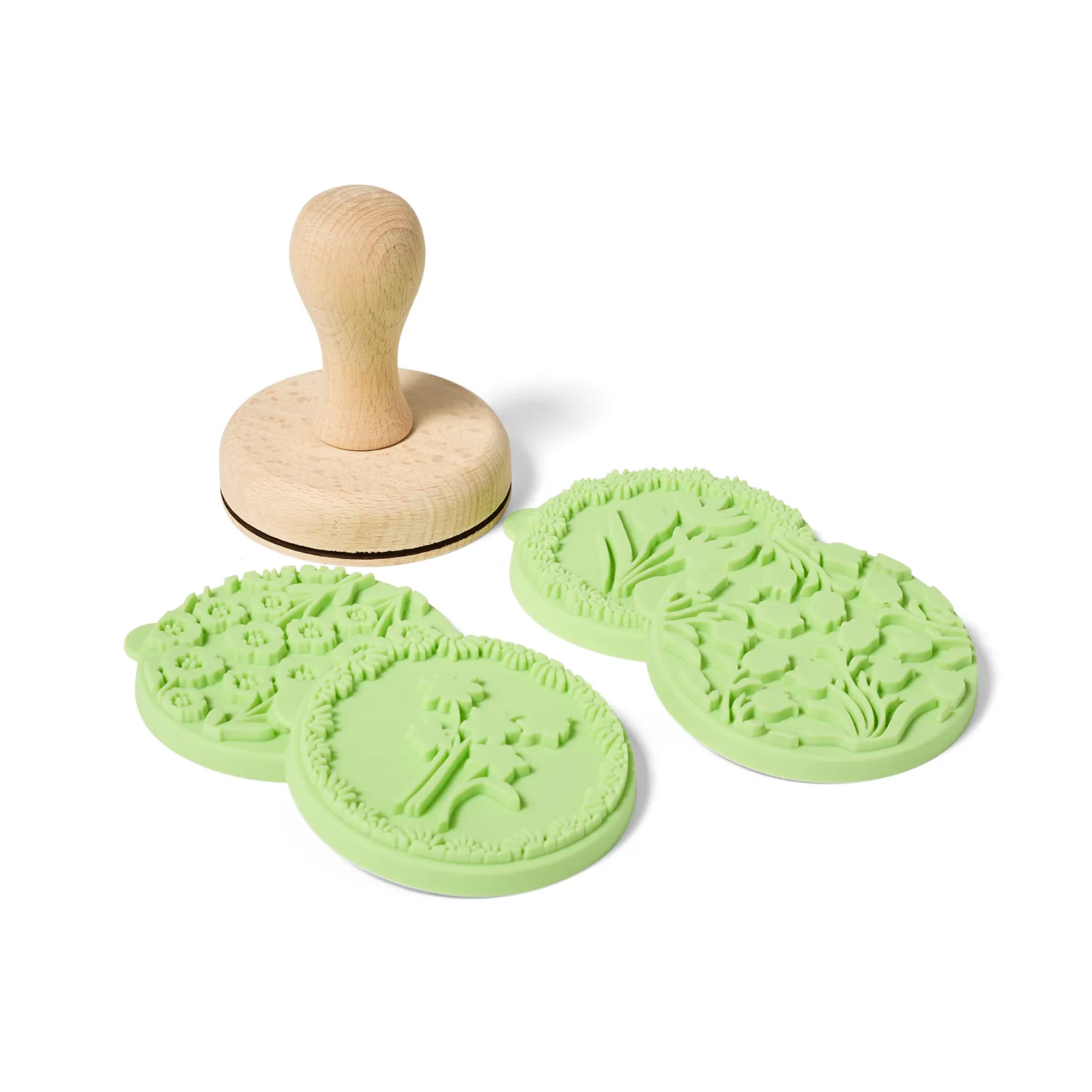 Sur La Table Floral Stamp 6-Piece Cookie Cutter Set