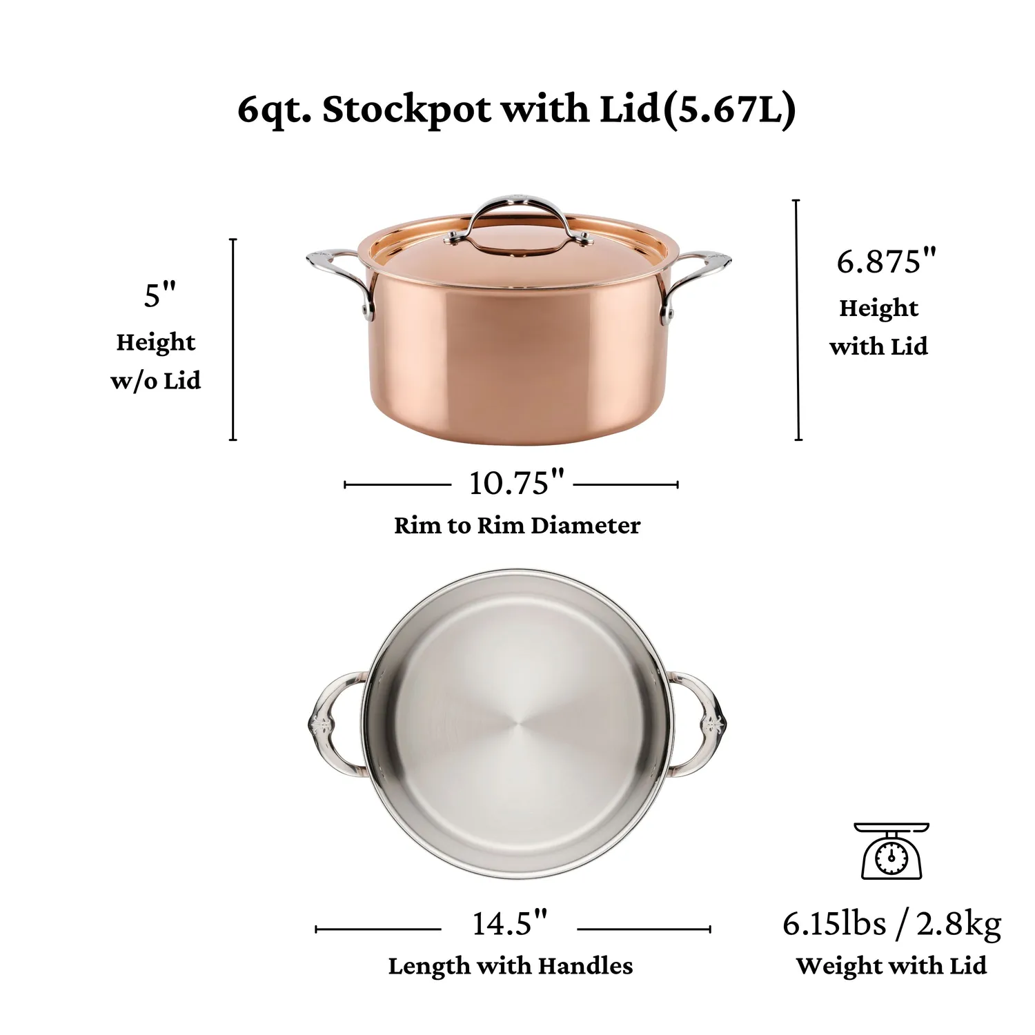 Hestan CopperBond® Aura™ Covered Stockpot