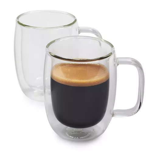 Zwilling J.A. Henckels Sorrento Plus Double-Wall Double Espresso Glasses, 4.5 oz., Set of 2