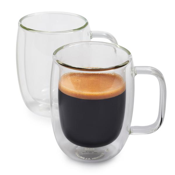 Zwilling J.A. Henckels Sorrento Plus Double-Wall Double Espresso Glasses, 4.5 oz., Set of 2
