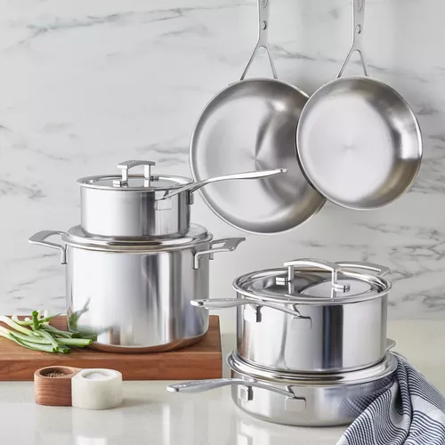 Demeyere Industry5 Stainless Steel Cookware Set, 10 Piece