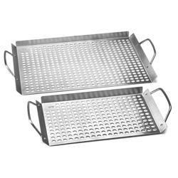 Stainless Steel Grill Grids, Set of 2
