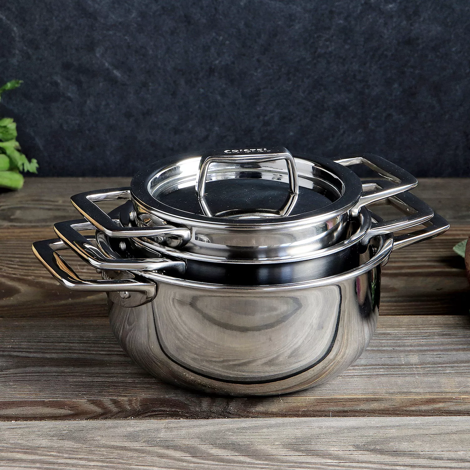 Cristel Castel&#8217;Pro 3-Ply Mini Stewpots with Stainless Steel Lid