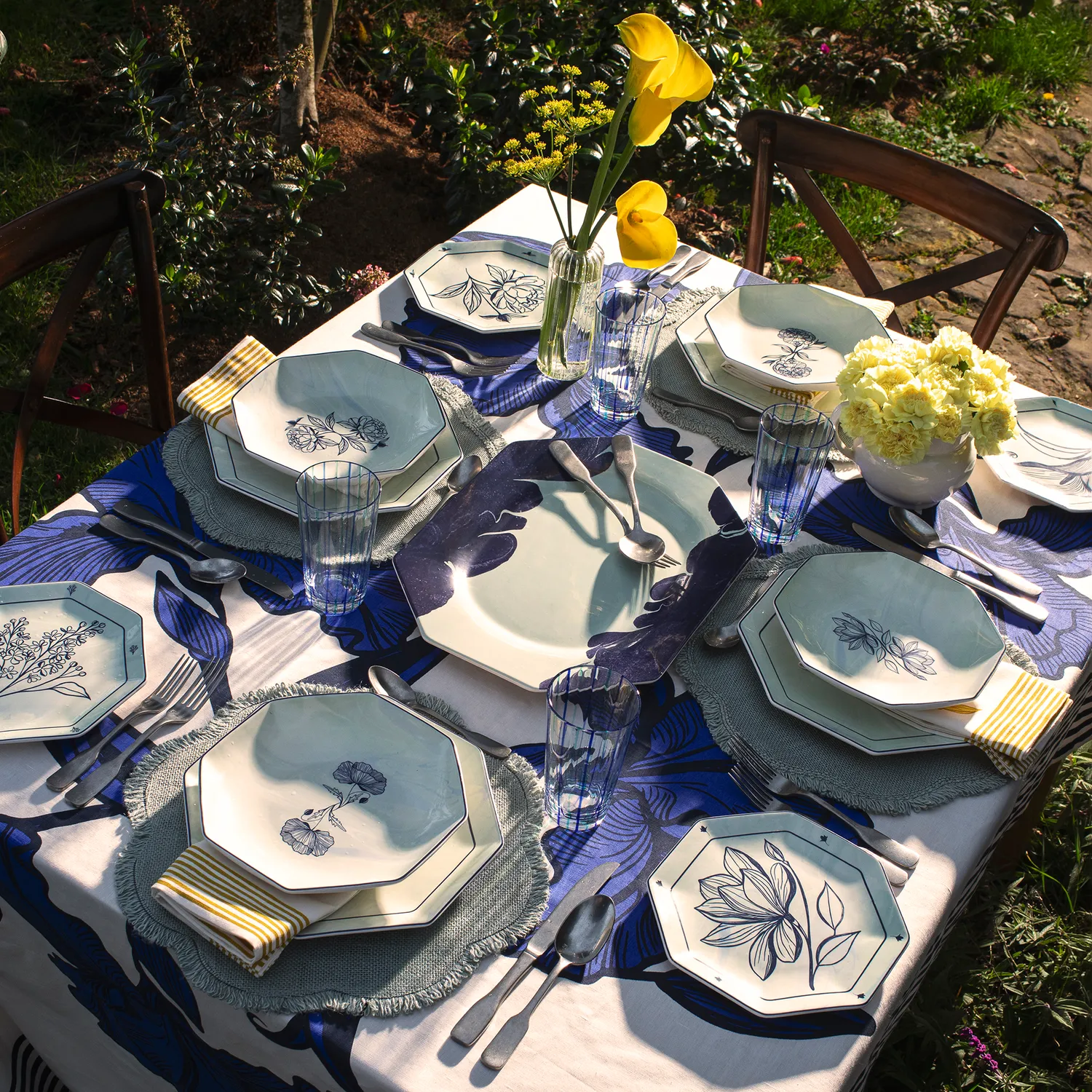 Mariana Velásquez x Sur La Table Iris Tablecloth, 70" x 120"