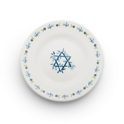 Sur La Table Hanukkah Assorted Appetizer Plates, Set of 4