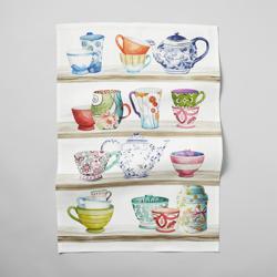 Sur La Table Tea Time Kitchen Towel Beautiful towels, perfect gift items for anyone who loves tea!