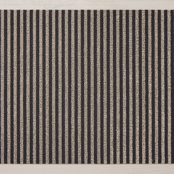 Chilewich Breton Stripe Shag Rug, Gravel
