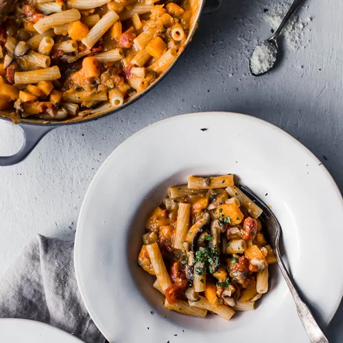 Rigatoni with Butternut Squash Ragu