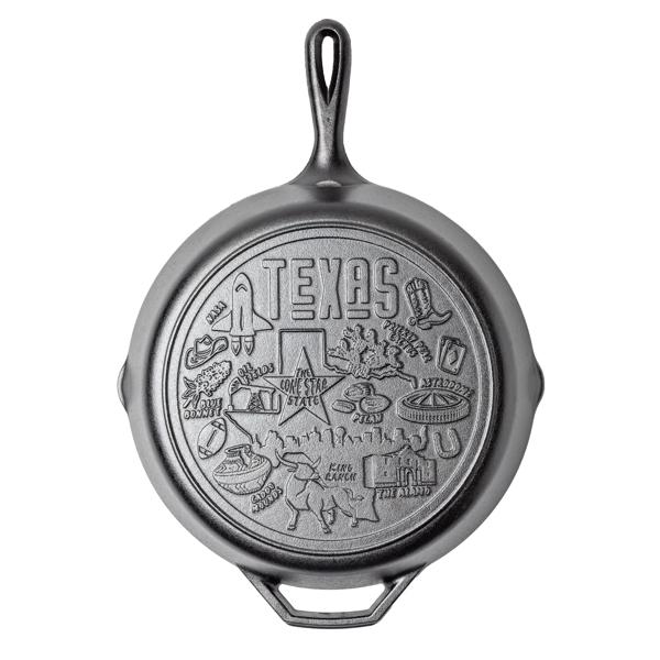 Lodge American Road Trip Cast Iron Skillet, Texas, 12”