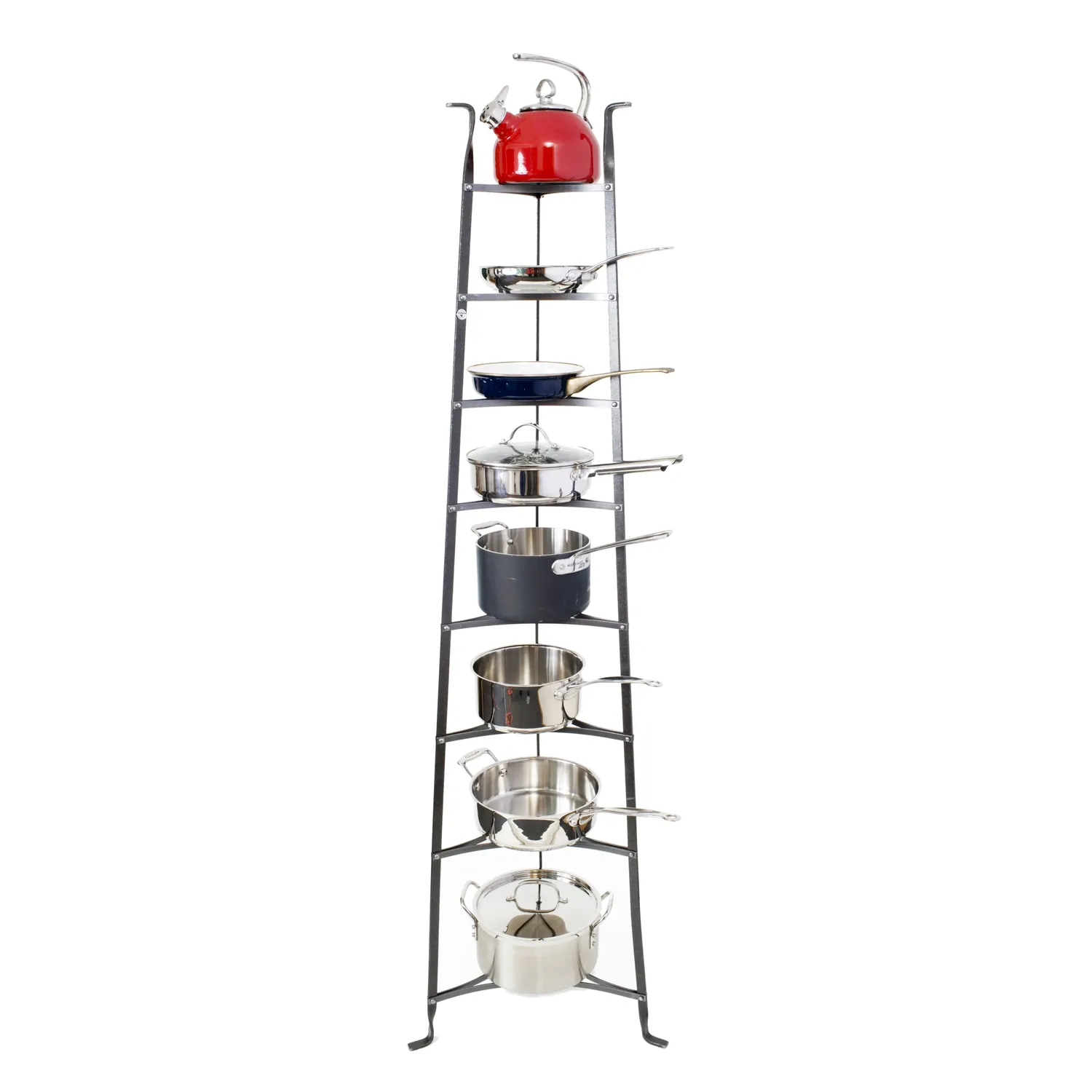 Enclume Gourmet Hammered Steel Tiered Cookware Stands