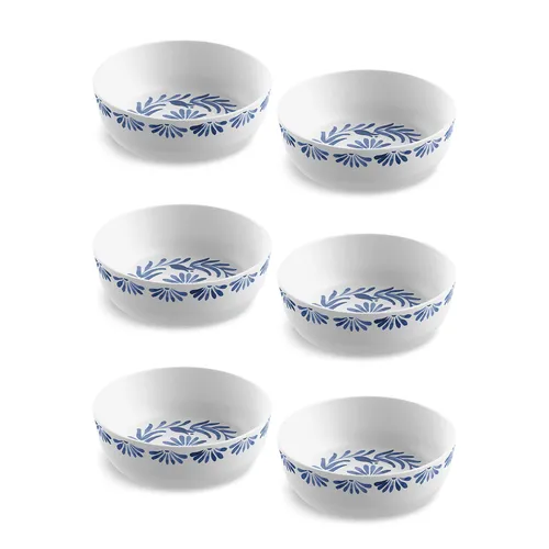 Tar Hong Azul Melamine Cereal Bowls, Set of 6