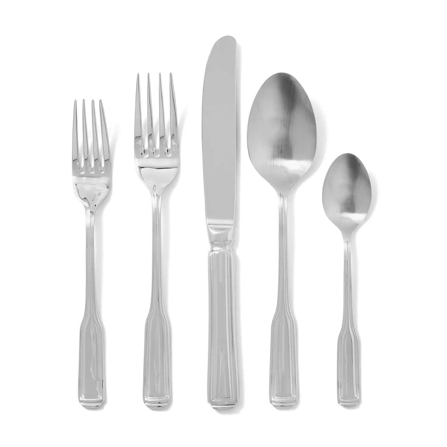 60 Wholesale Metal Dining Spoons Set - at 