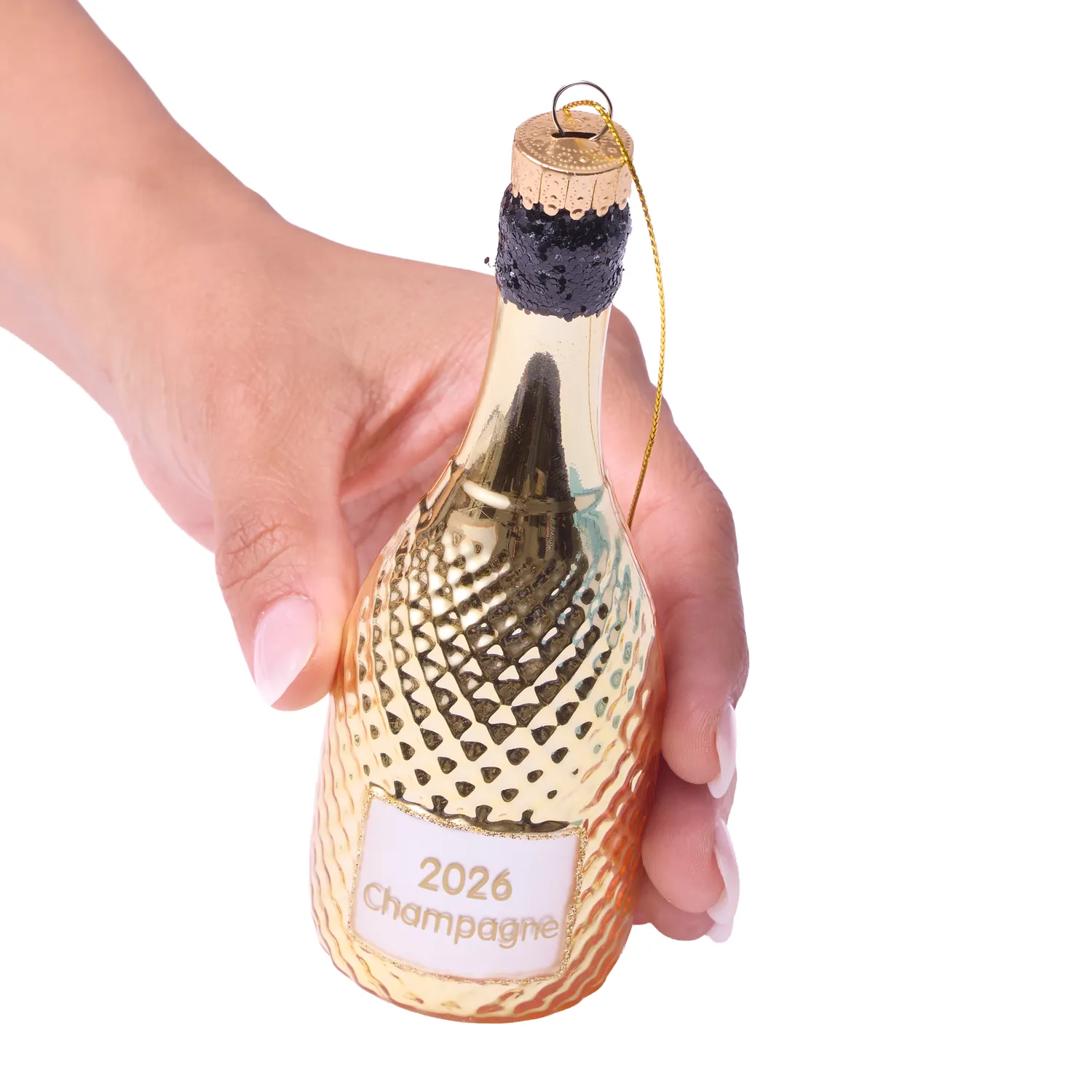 Sur La Table Champagne Bottle 2026 Ornament