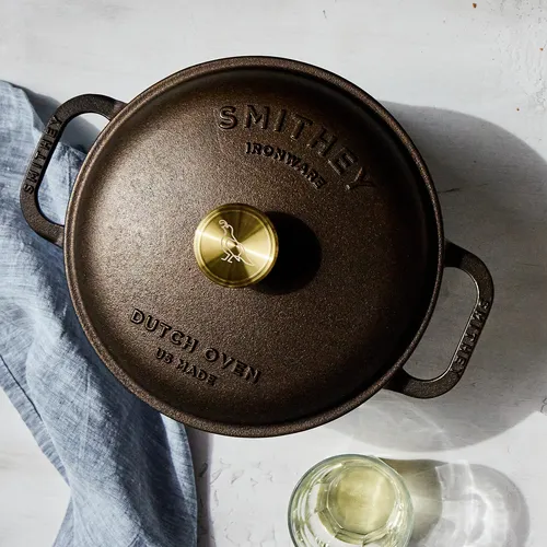 Smithey Polished Cast Iron Dutch Oven