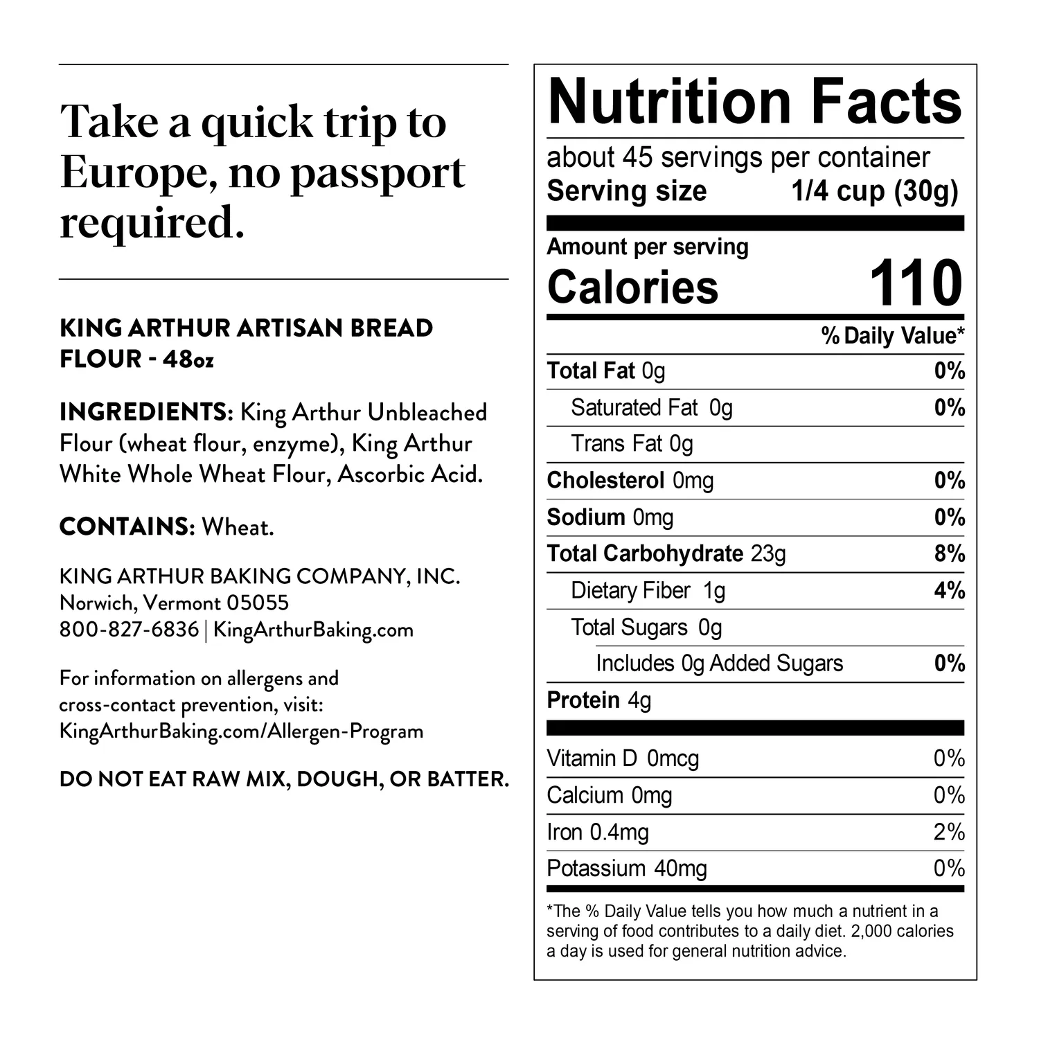 King Arthur Artisan Bread Flour