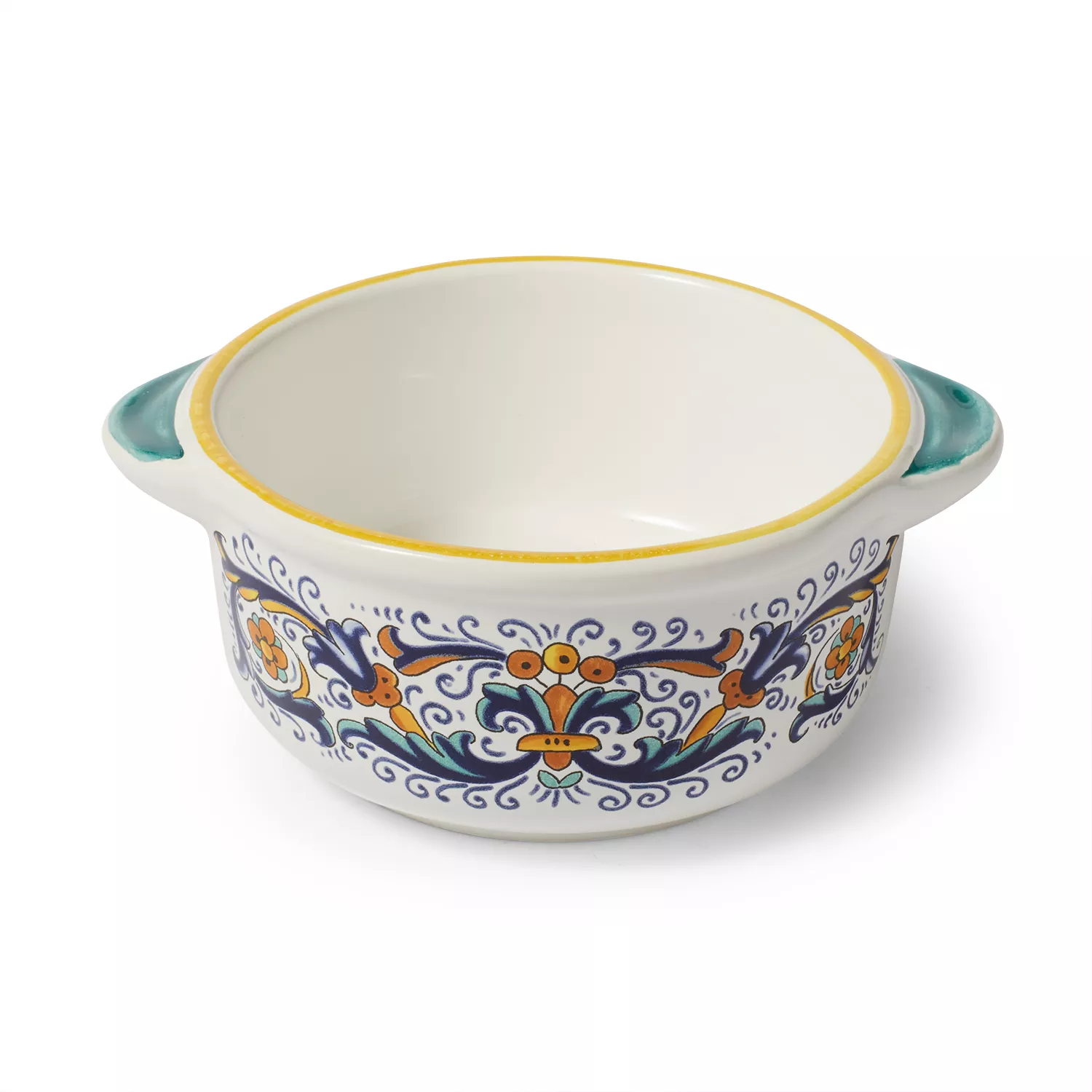 Sur La Table Nova Deruta Double-Handle Soup Bowl