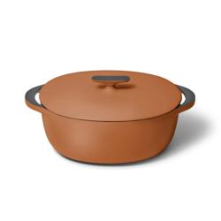 Caraway Enameled Cast Iron Oval Dutch Oven, 8.5 qt. 