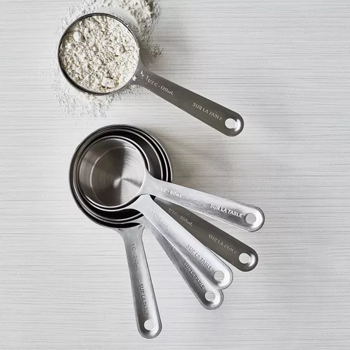 Sur La Table Stainless Steel Measuring Cups, Set of 6