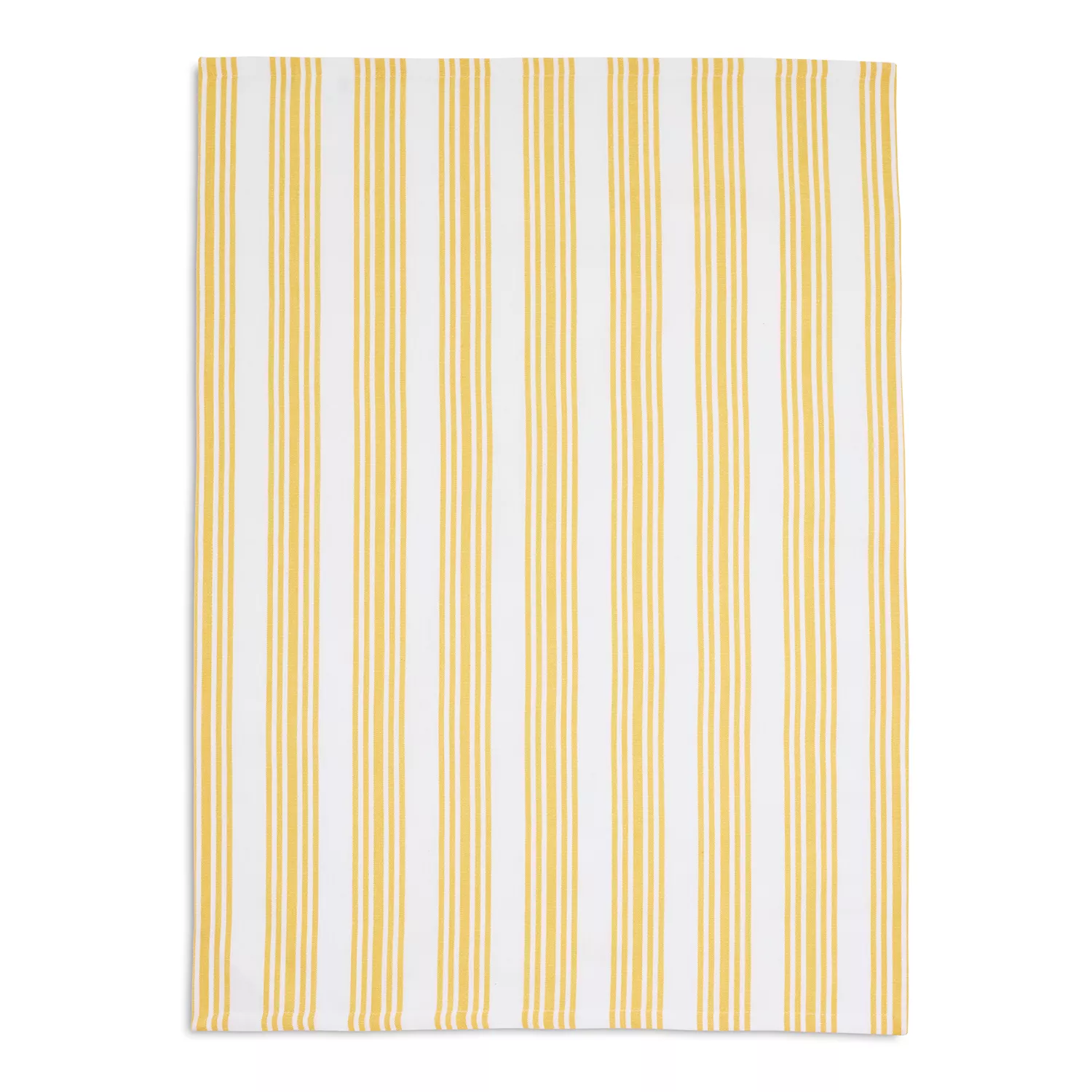 Sur La Table Yellow Striped Kitchen Towel, 28&#34; x 20&#34;