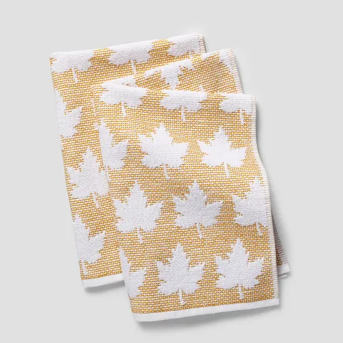 Sur la table Maple Leaves Terry Towels, Set of 2
