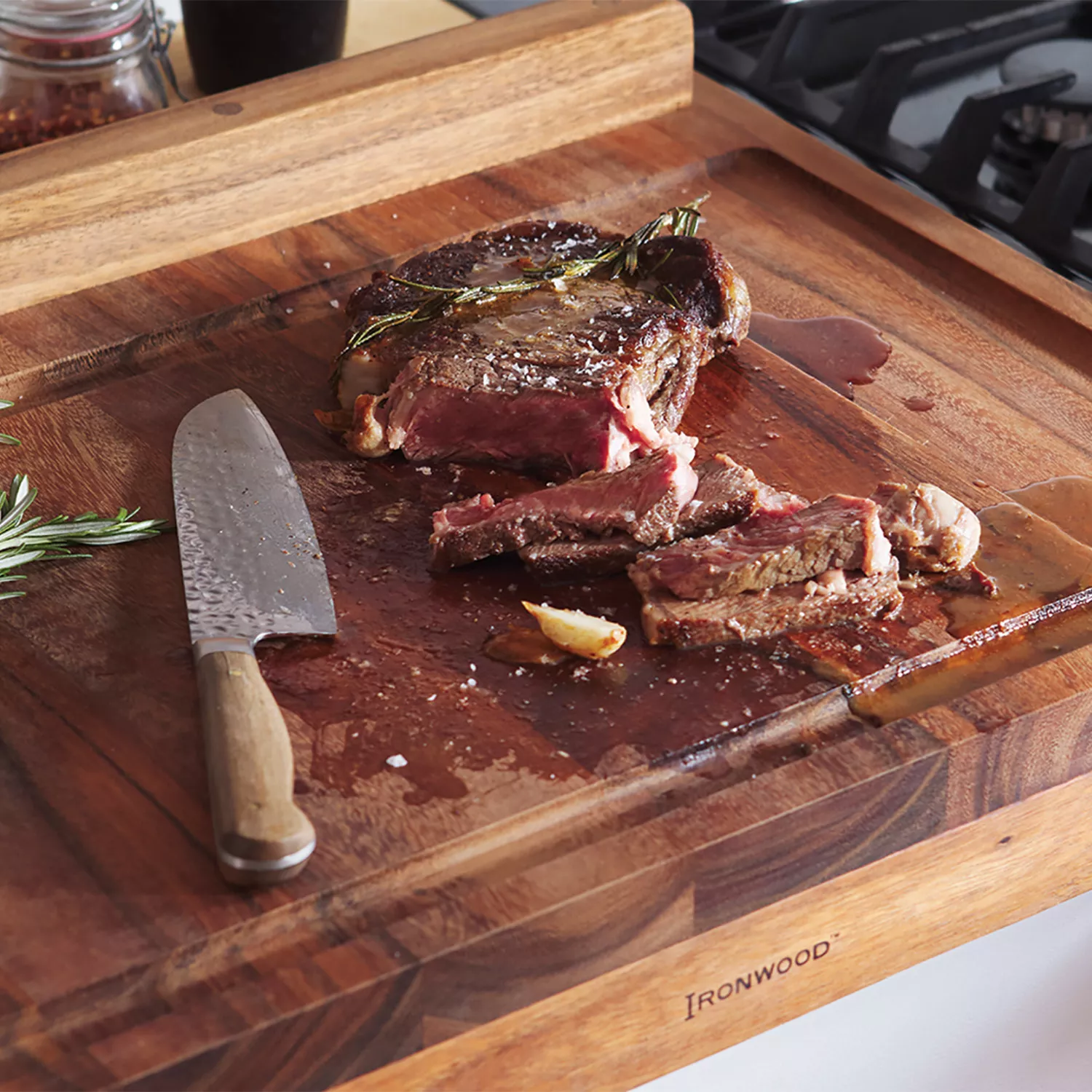 Ironwood Acacia Reversible Pastry Cutting Board