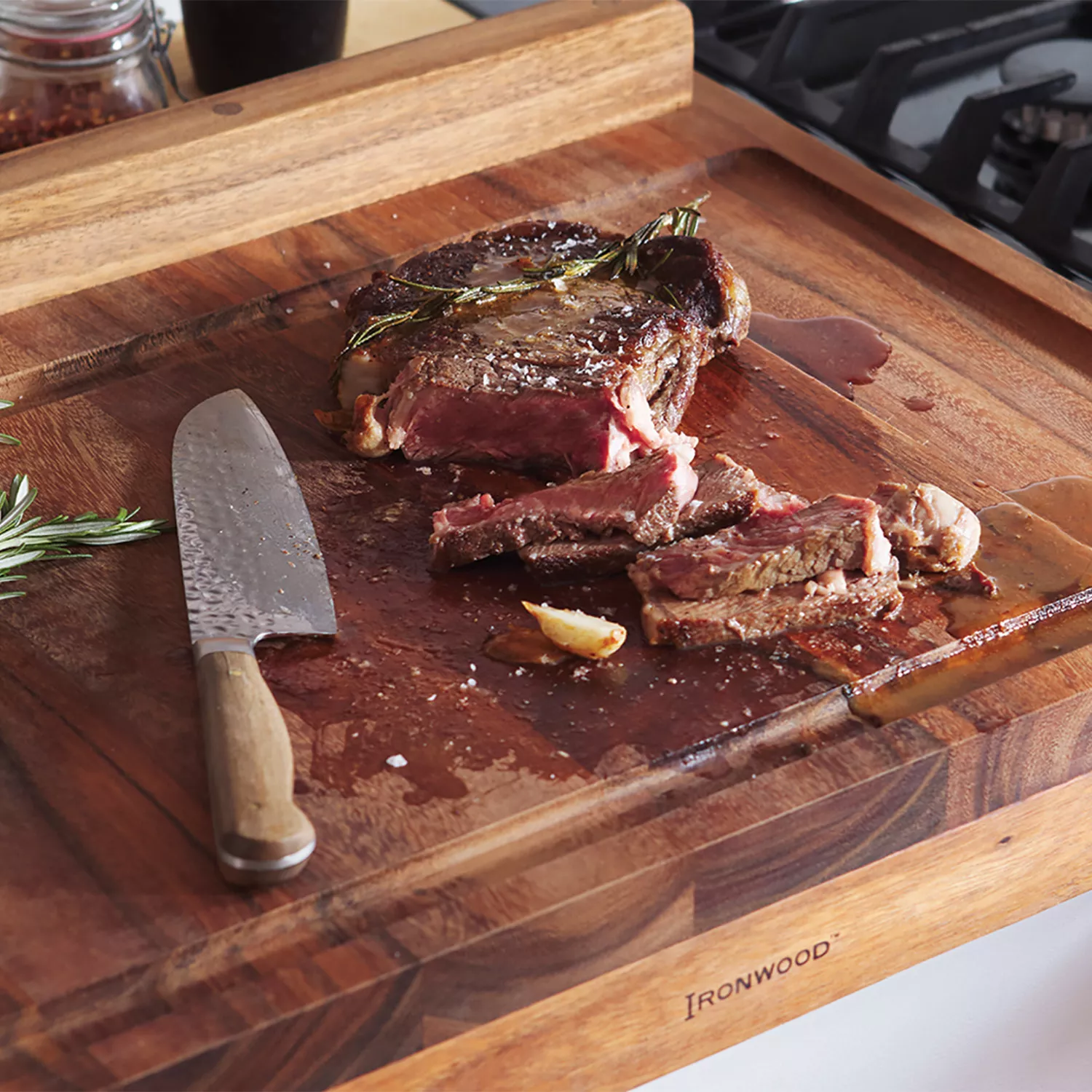 Ironwood Gourmet Steak Plate with Juice Channel