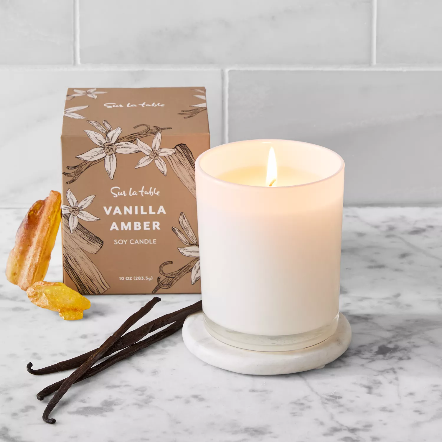 Sur La Table Vanilla Amber Candle