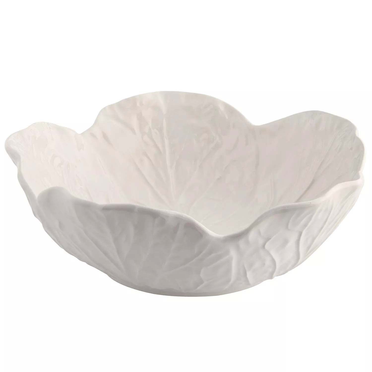 Bordallo Pinheiro Cabbage Beige Cereal Bowls, Set of 4