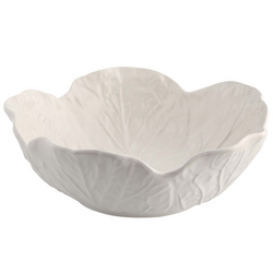 Bordallo Pinheiro Cabbage Beige Cereal Bowls, Set of 4