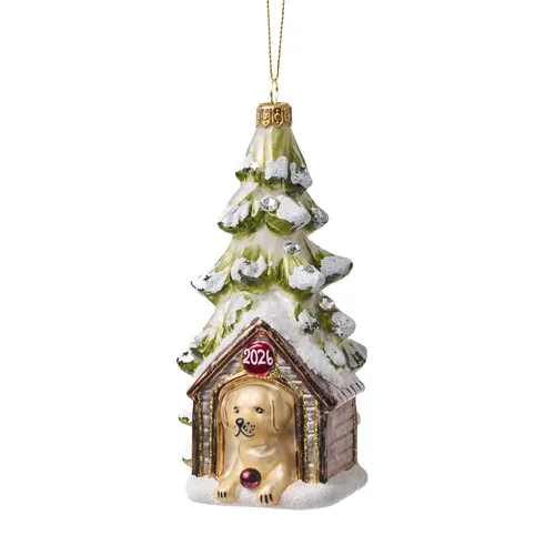 Sur la table Dog House 2026 Ornament