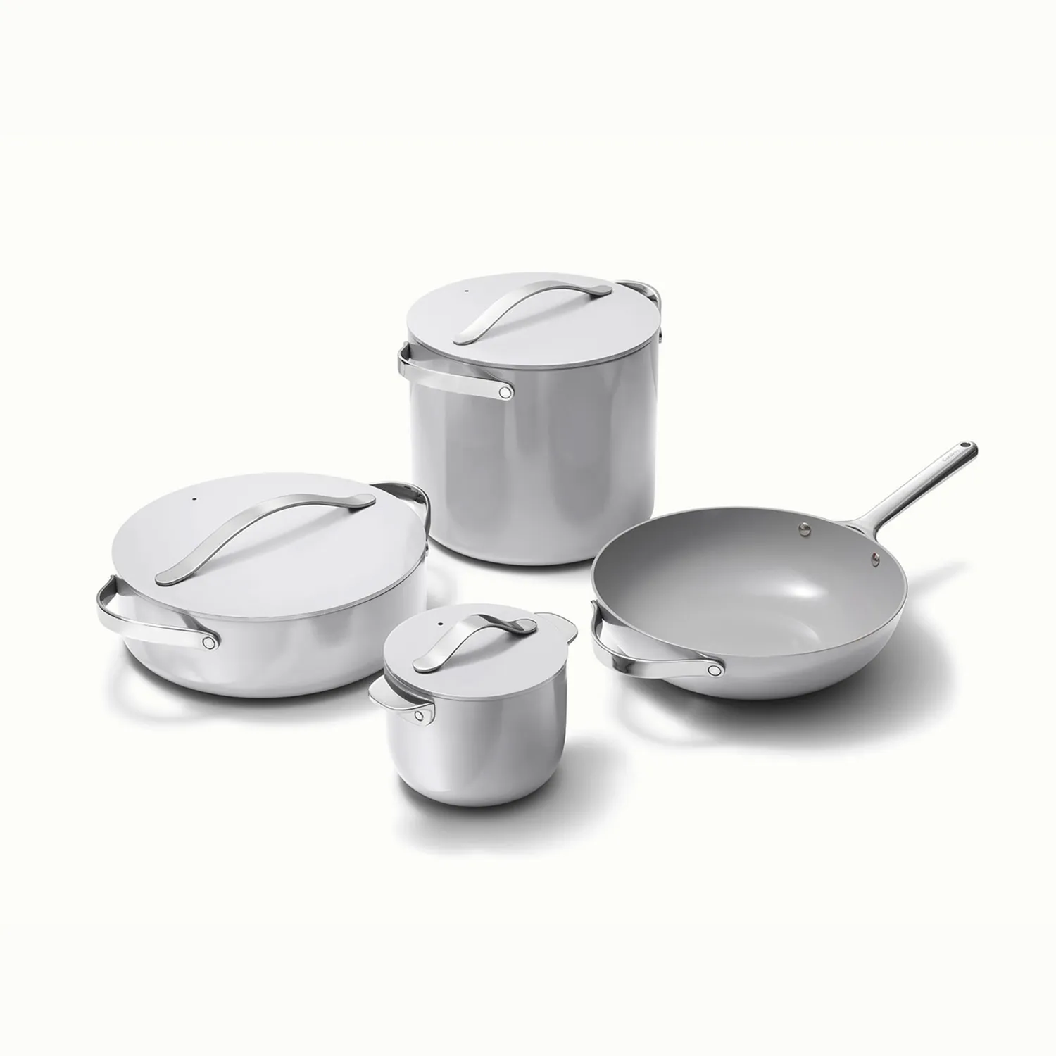 Caraway Ceramic Nonstick Cookware+ 7-Piece Set with Bonus Storage