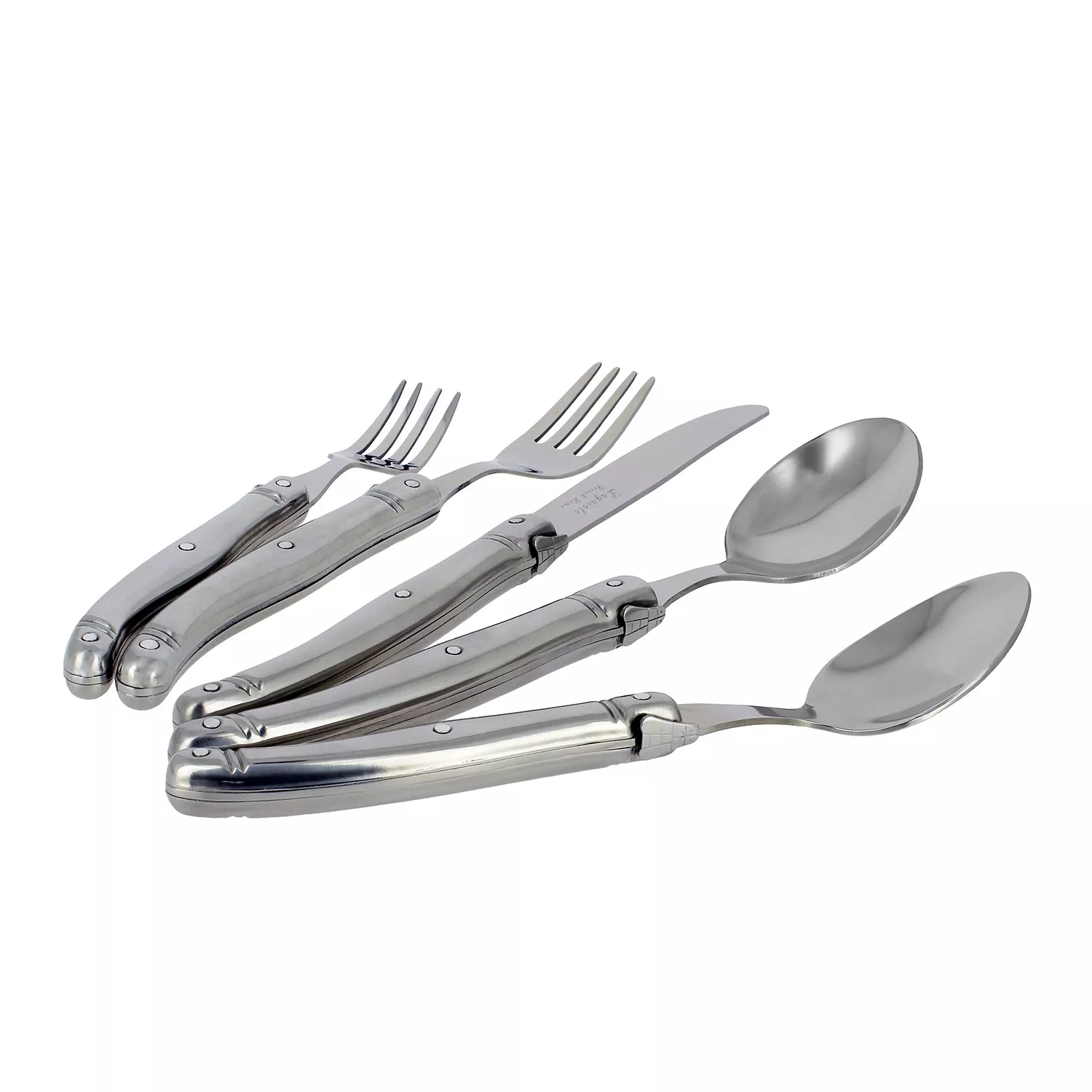 French Home Laguiole Stainless Steel Flatware, 20-Piece Set