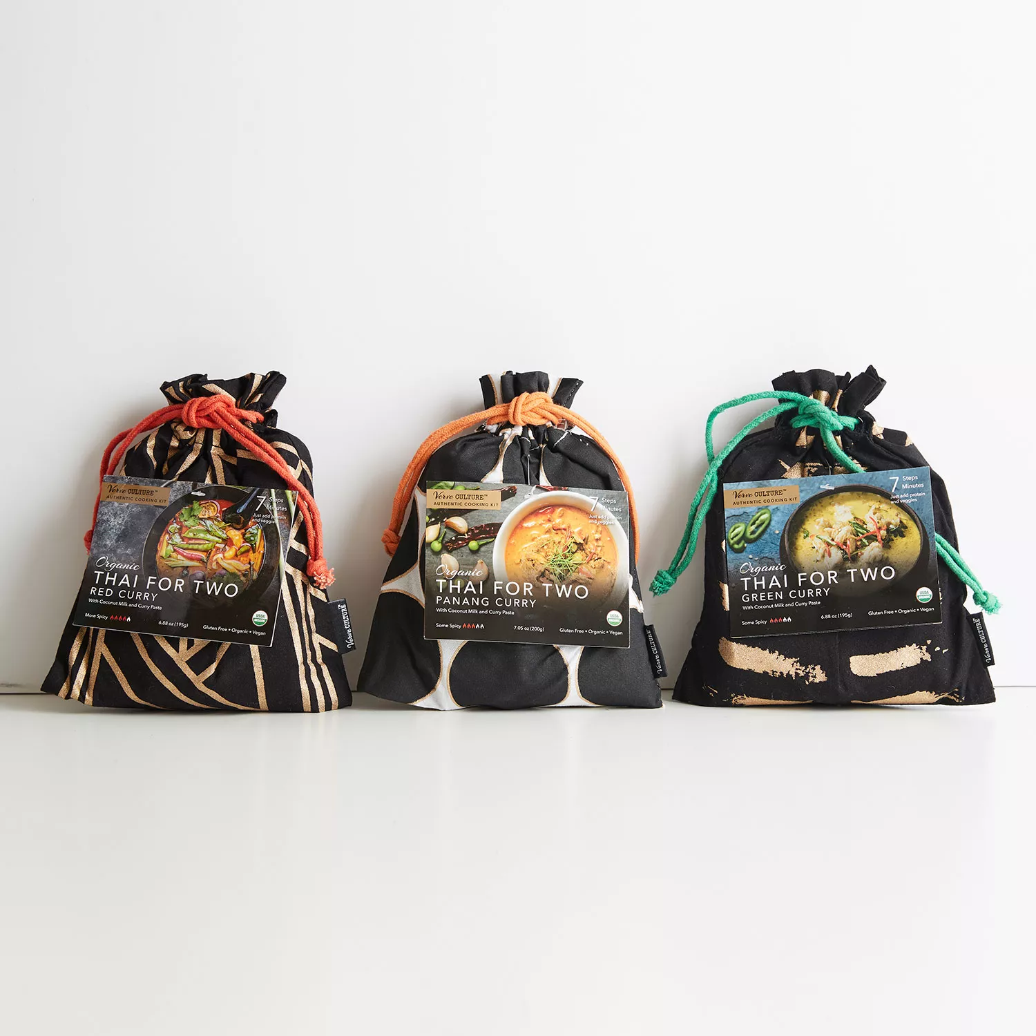 Thai for Two, Verve Culture Organic Curry Set of 3