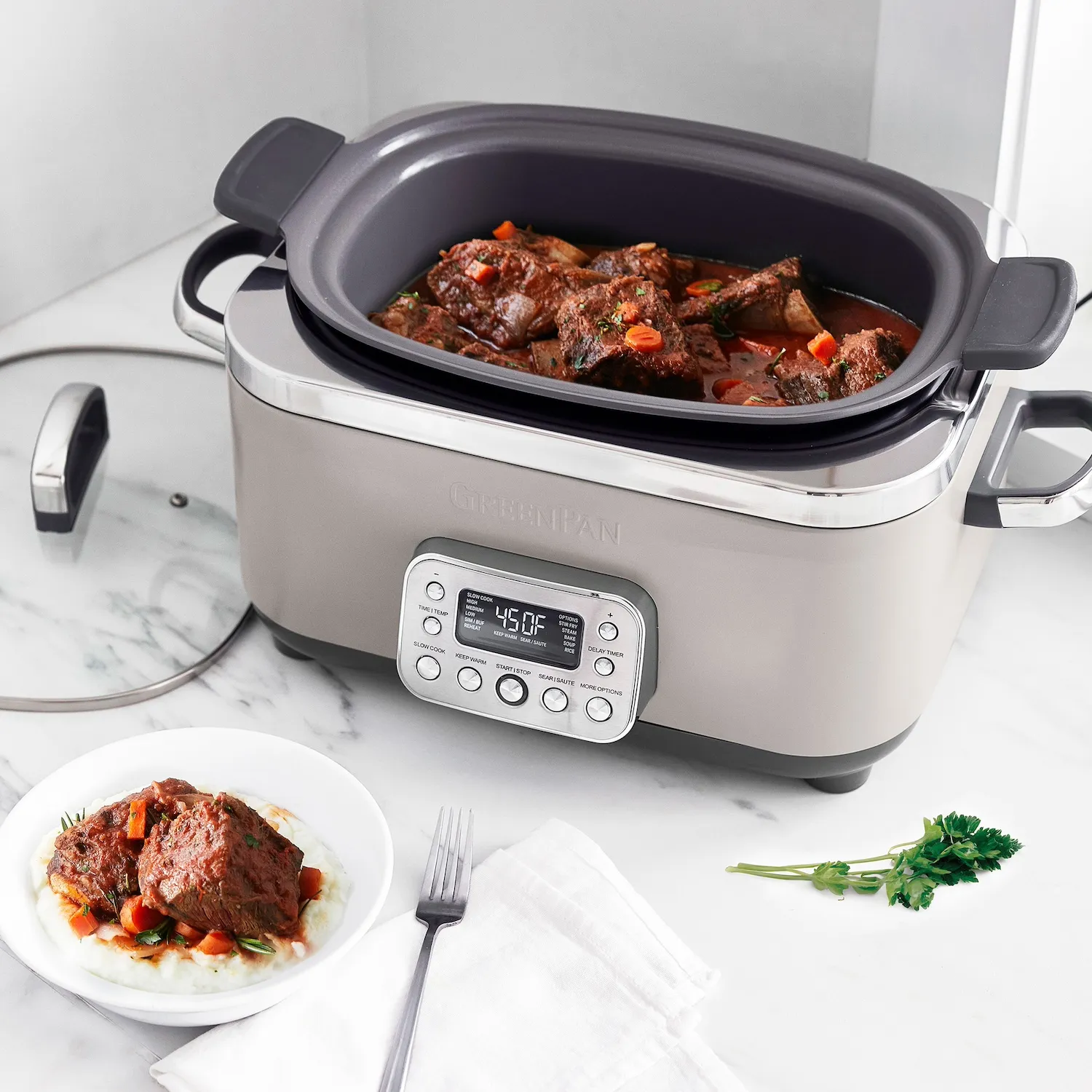 GreenPan Elite Slow Cooker, 6 qt.