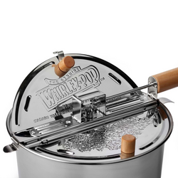 Stainless Steel Whirley Pop with Cello Popcorn Set