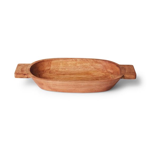 Sur La Table Mango Wood Dough Bowl with Handles