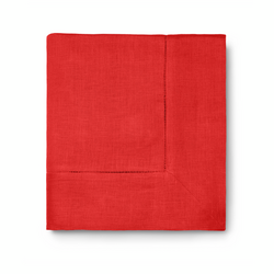 Sferra Festival Linen Red Tablecloth 