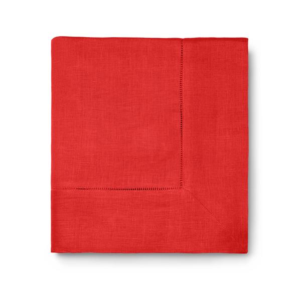 Sferra Festival Linen Red Tablecloth