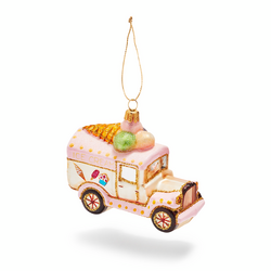 Ice Cream Truck Glass Ornament