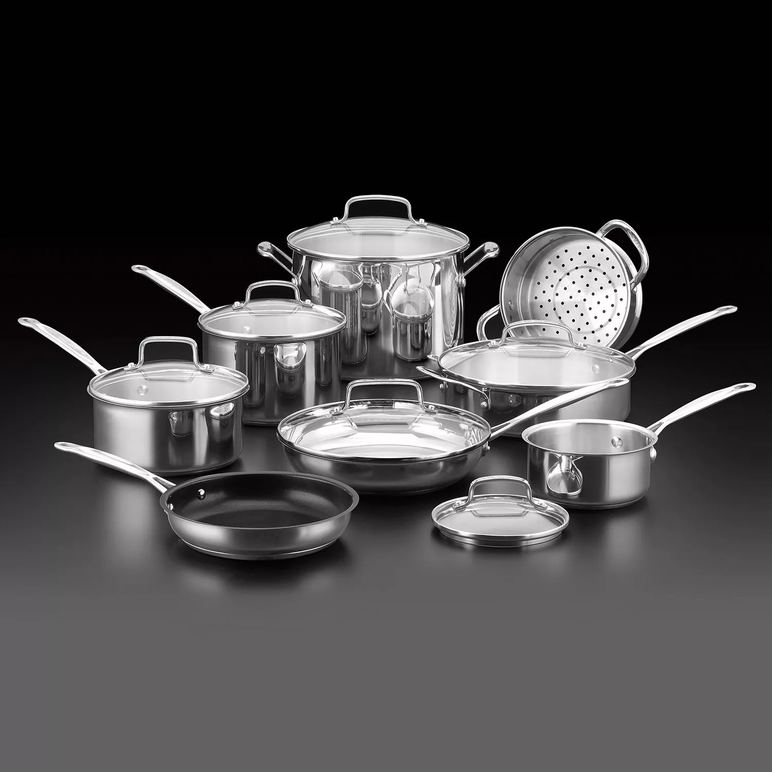 Cuisinart Chef’s Classic Stainless Steel 14-Piece Cookware Set