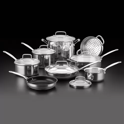 Cuisinart Chef’s Classic Stainless Steel 14-Piece Cookware Set