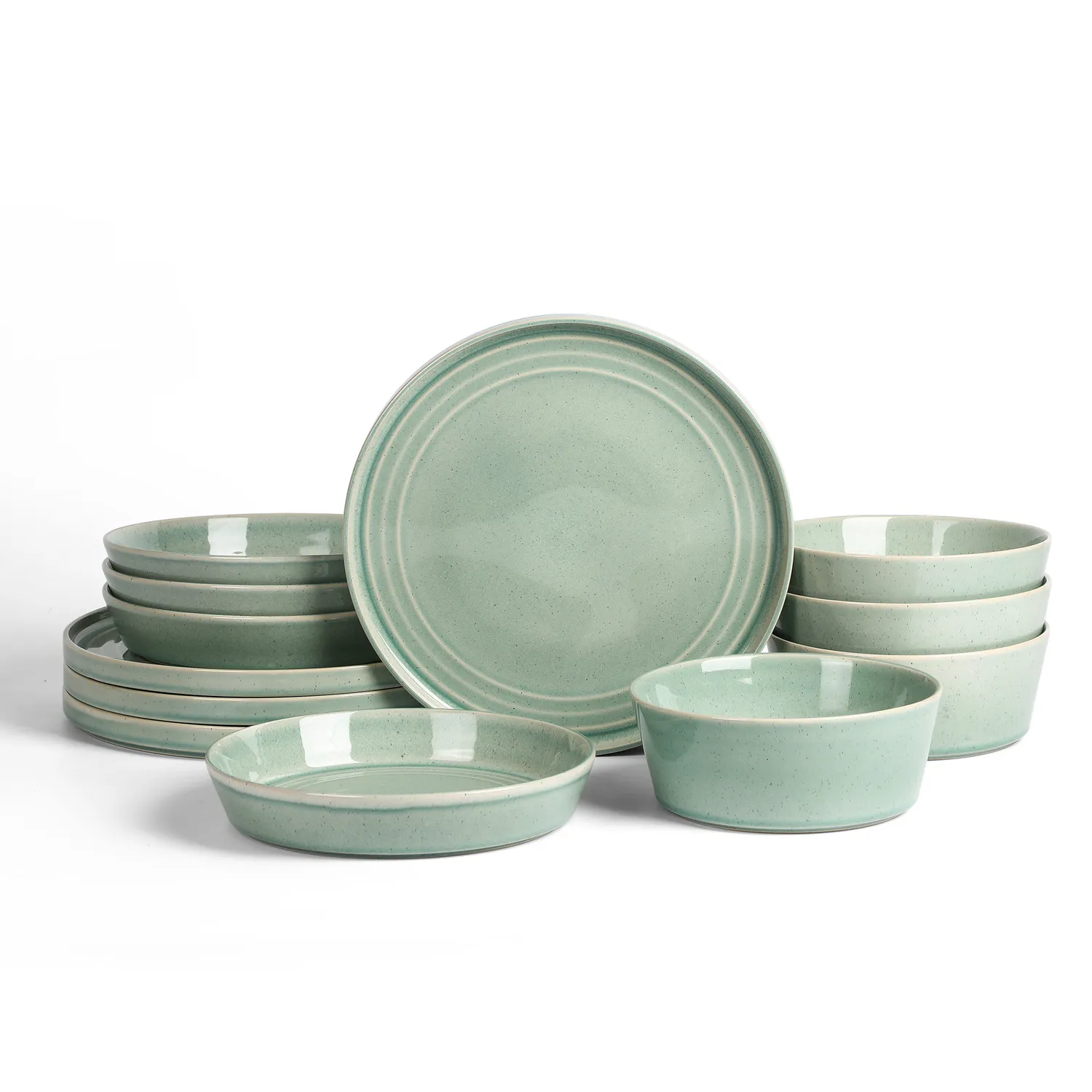 Stone Lain Claire Stoneware 12-Piece Dinnerware Set