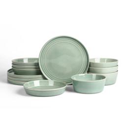 Stone Lain Claire Stoneware 12-Piece Dinnerware Set