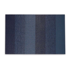 Chilewich Marbled Stripe Shag Rug, Bay Blue Beautiful rug, colors are vibrate