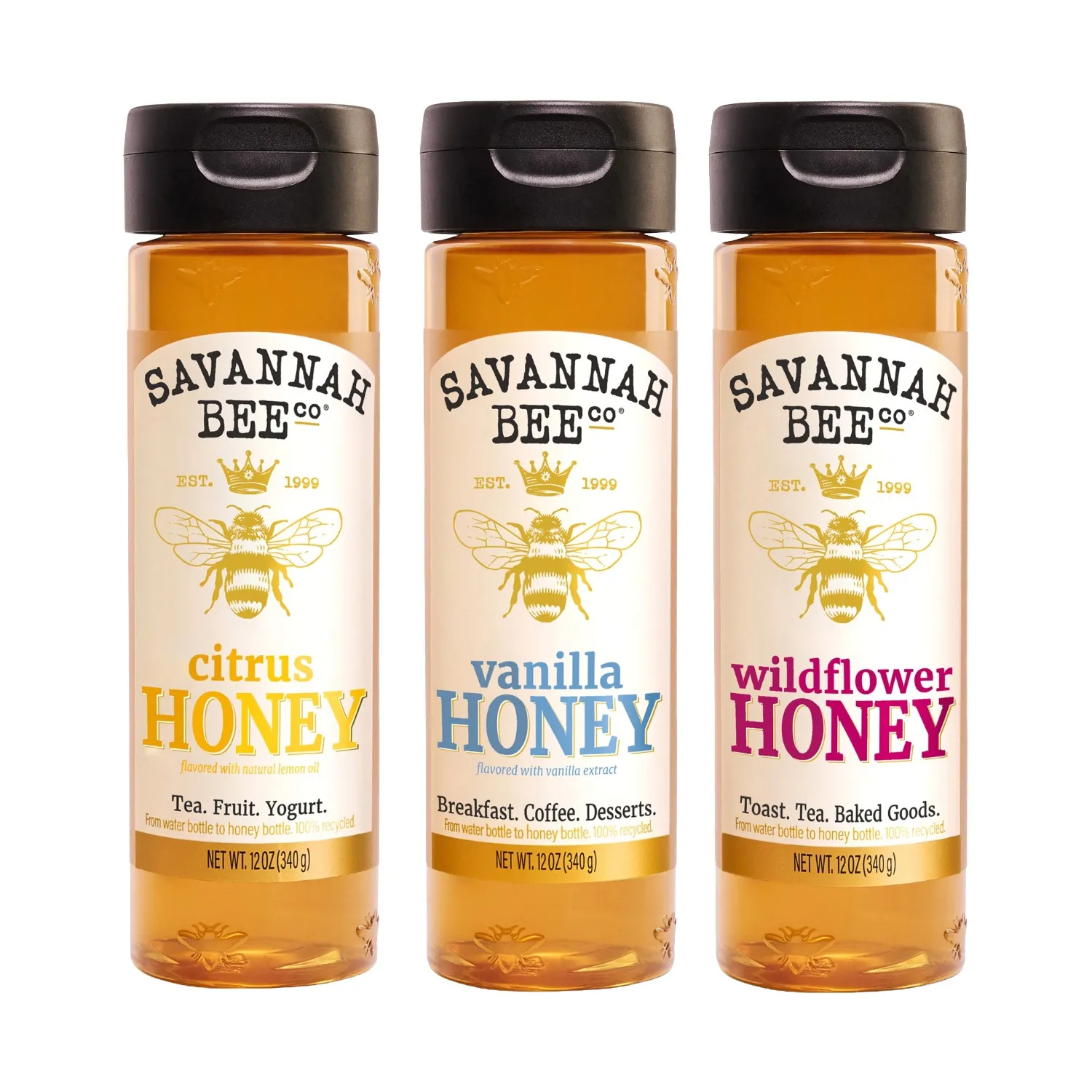 Savannah Bee Company Everyday Essentials Honey Trio