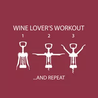 Wine Lover&#8217;s Workout Paper Cocktail Napkins