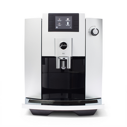 JURA E6 Automatic Coffee Machine E6 Piano White Espresso Machine Right Up Our Alley!